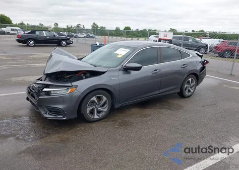 2019 Honda Insight Ex z USA, uszkodzony, nr VIN 19XZE4F52KE016262